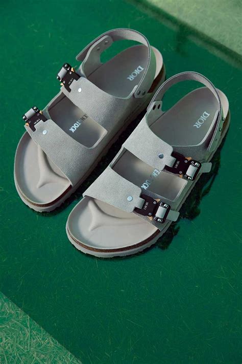 dior birkenstock collab sandals